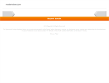 Tablet Screenshot of moderndose.com